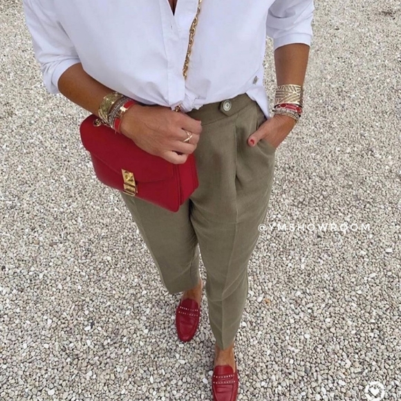 Mango Pants - MANGO Pleated pants